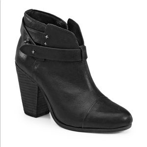 Rag and Bone Black Booties Size 10